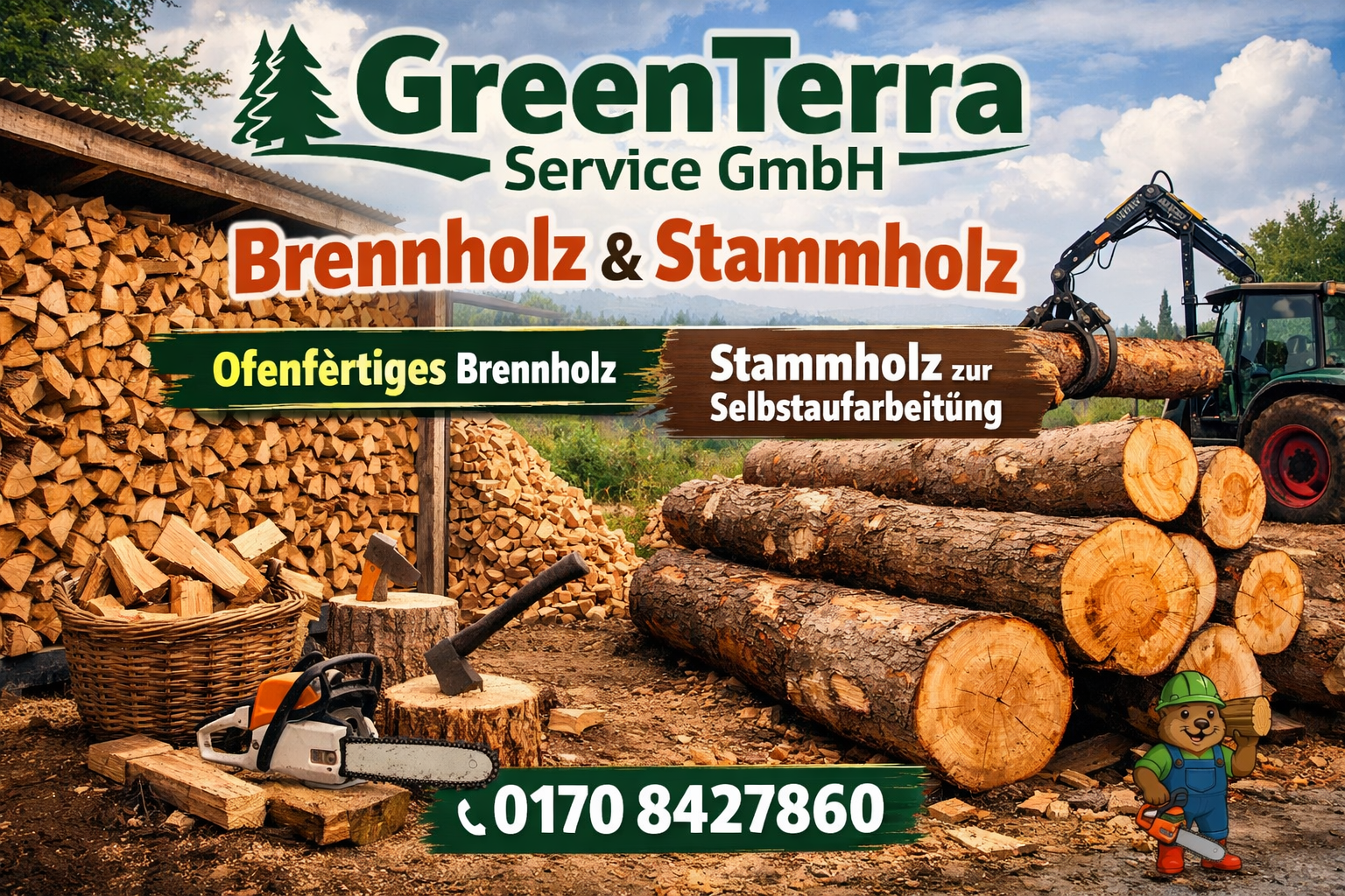 GreenTerra Service GmbH - Brennholz und Stammholz